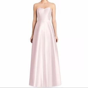 Alfred Sung Sweetheart Strapless A-Line Blush Gown